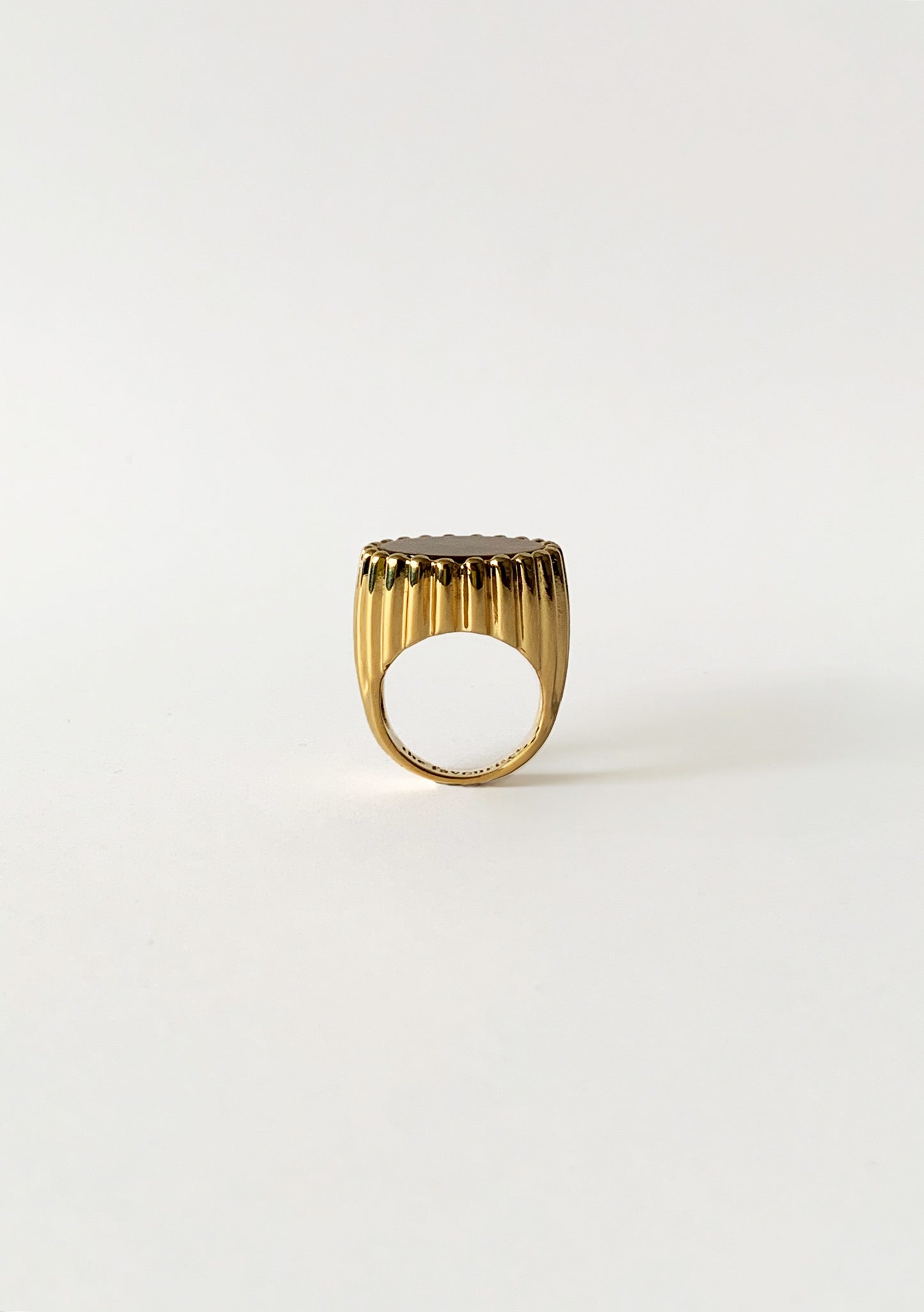 ANILLO SELLO BOMBÓN OJO DE TIGRE