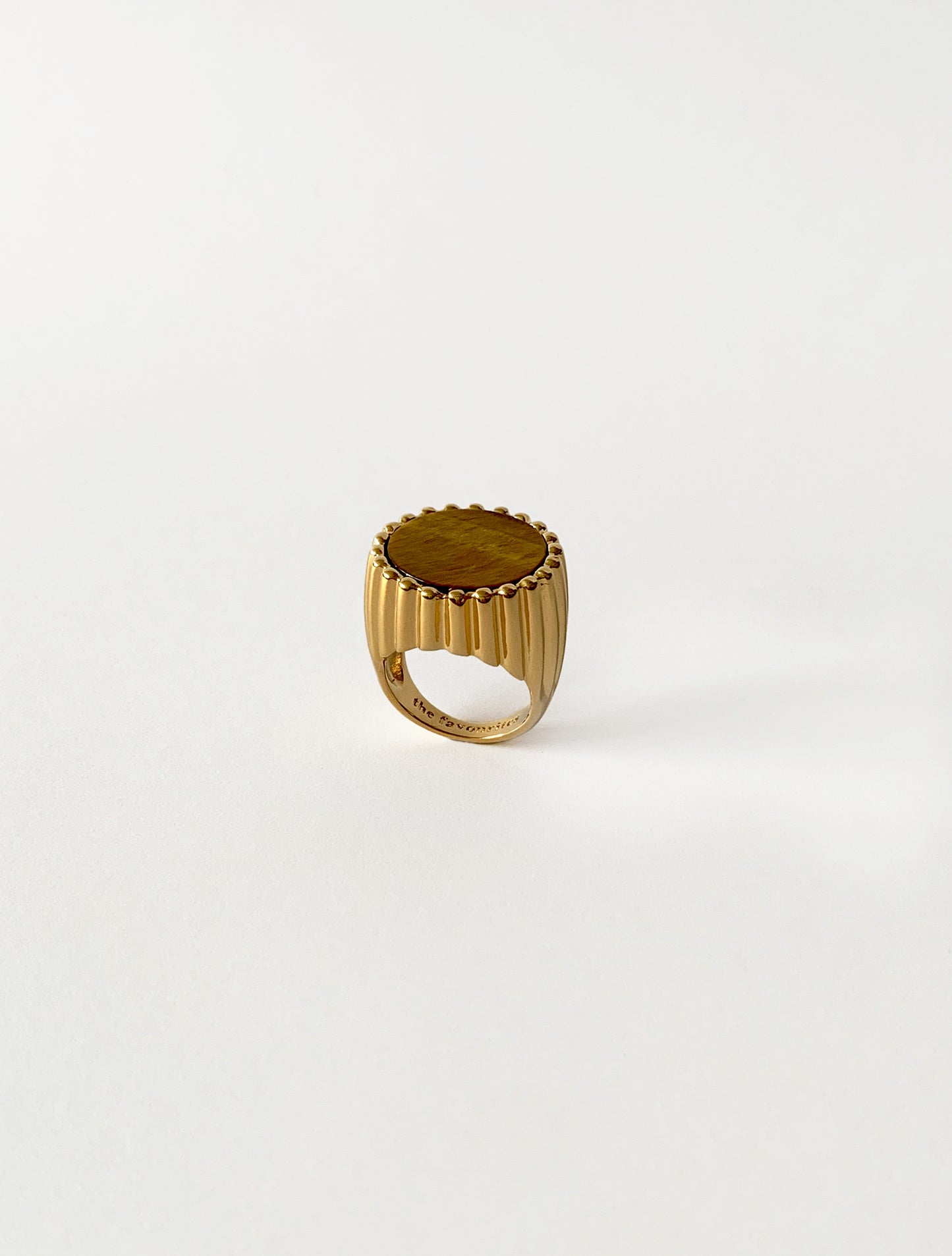 ANILLO SELLO BOMBÓN OJO DE TIGRE