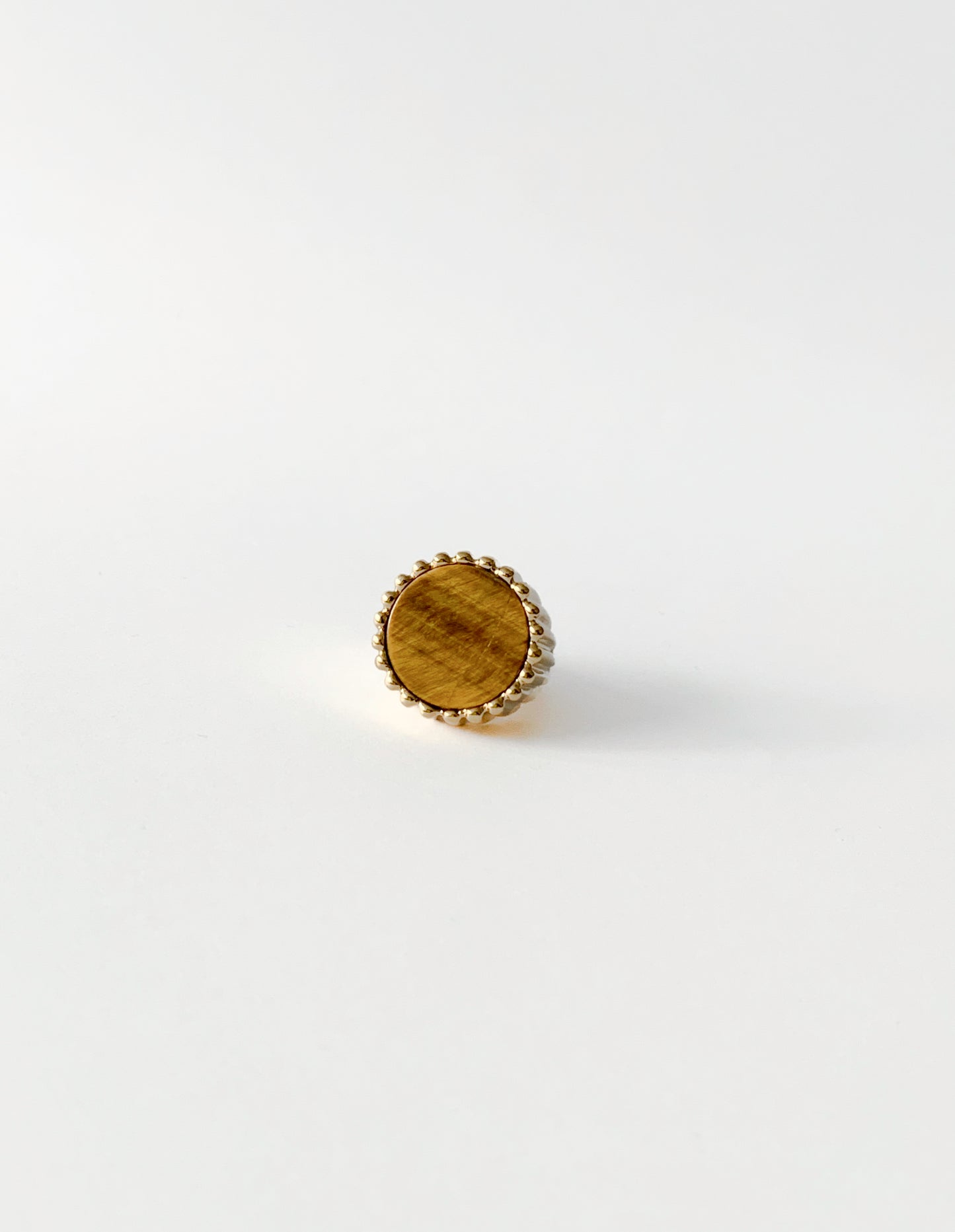 ANILLO SELLO BOMBÓN OJO DE TIGRE